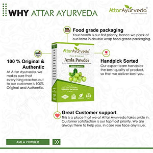 Attar Ayurveda Pure Amla Powder For Hair Growth | 100% Natural, No Preservatives (250 Gram)