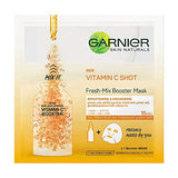 Garnier Skin Naturals, Fresh Mix Vitamin C, Face Serum Sheet Mask (Orange, 33 g)