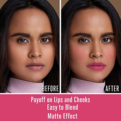Lakmé 9 to 5 Weightless Mousse Lip Color & Cheek Color, Matte Finish - Fuchsia Sude, 9 g