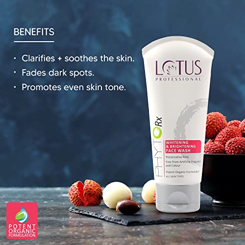 Lotus Professional Phyto Rx Whitening and Bright Face Wash, 80g