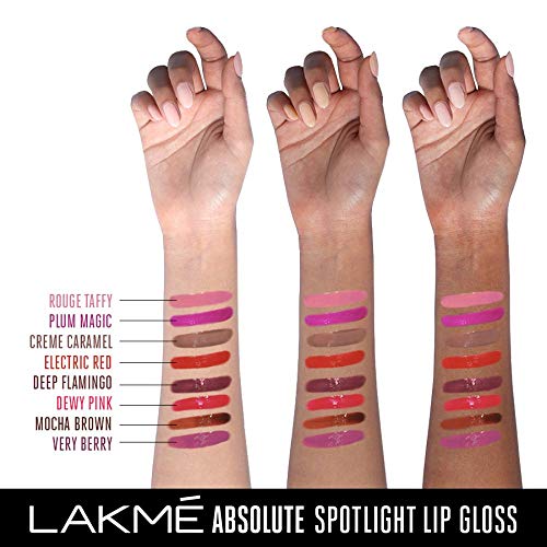 Lakmé Absolute Spotlight Lip Gloss, Glossy Finish - Plum Magic, 4 ml