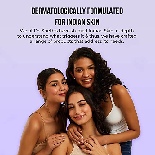 Dr. Sheth's Tulsi & 2% Salicylic Acid (BHA) Toner (Vegan) with 2% Niacinamide and Green Tea Extract, for Acne, Blackheads, Whiteheads, Clogged Pores (100ml)