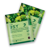 BSY Noni Black Hair Magic (20ml X 10 Sachets) | Hair Dye | Black Hair Dye |100% Ammonia Free | Anti Hair fall Hair Color | Fruit based Hair Color Shampoo | 5 minutes hair color | Noni hair color.