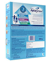 AptaGrow Health and Nutrition Drink Powder for Kid’s Growth, Vanilla, 400 g