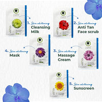 Organic Harvest Pearl Skin Whitening Facial Kit For Women / Men | 5 Easy Steps | Remove Dead Skin, brightens & Lightens Skin Tone | Idea For All Skin Type | Paraben , Sulphate & Chemical Free (Pearl, Pack of 3, 50gm Each)