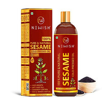 Newish® Cold Pressed Sesame oil for Hair, Skin and Massage (Til Ka Tel / Til Oil) 200ml