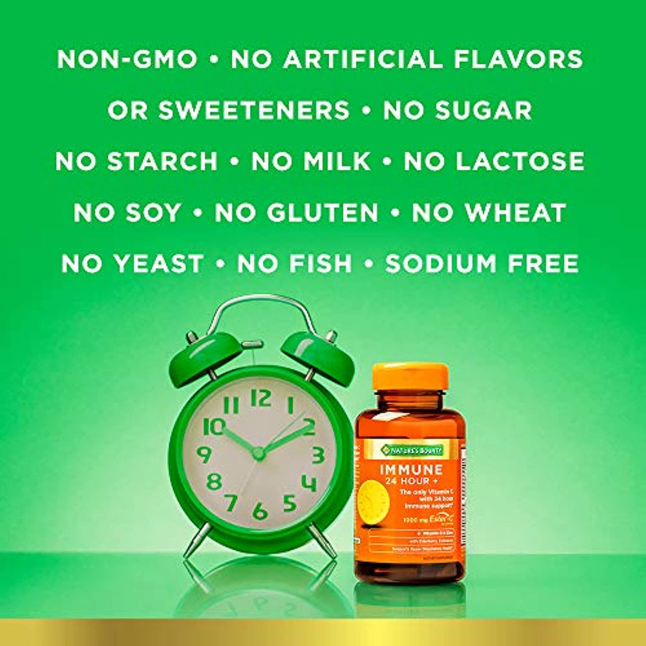Nature's  Bounty Immune 24 Vitamin C, D & Zinc for Immune Support, 1000 mg Softgels, 50 Count