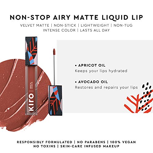 Kiro Non-Stop Airy Matte Liquid Lip - Lipstick, Pink Salt, 5 ml