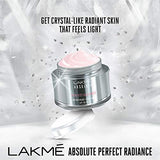Lakme Absolute Perfect Radiance Brightening Light Day Cream 50 g, SPF 20 PA++, Daily Illuminating Face Moisturizer for Glowing Skin - Ultra Lighweight
