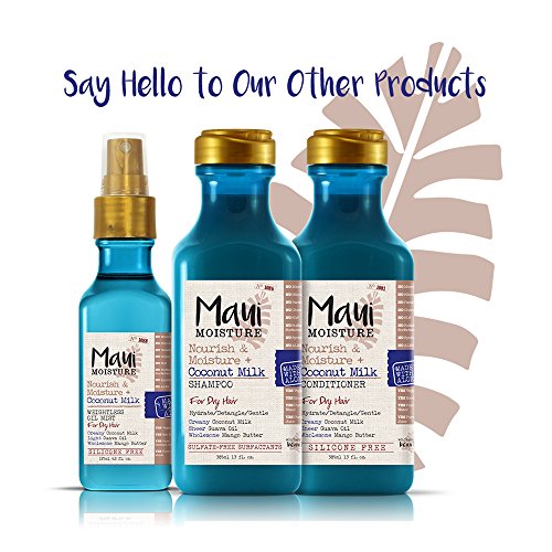 Maui Moisture Nourish & Moisture + Coconut Milk Shampoo, 13 Ounce