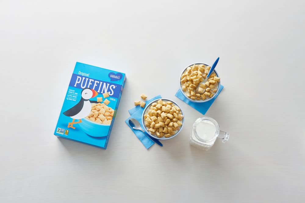 Barbara's  Puffins Original Cereal, Non-GMO, Vegan, 10 Oz Box