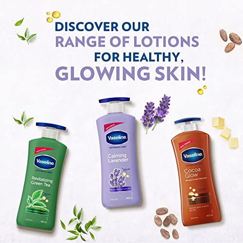Vaseline Intensive Care Calming Lavender Body Lotion, With 100% Pure Lavender Extracts, Non-Greasy Formula, 400 ml
