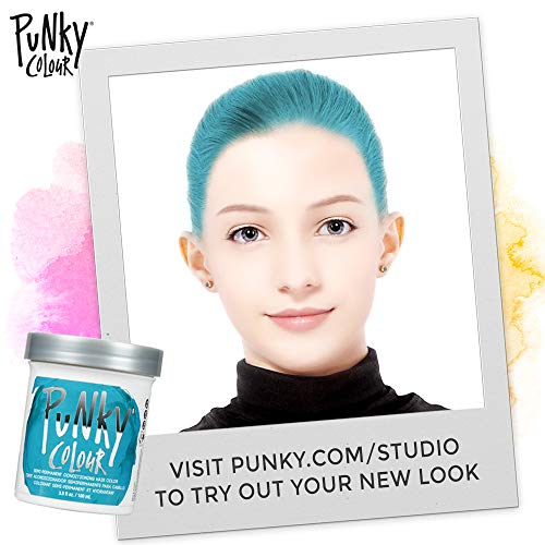 Jerome Russell Punky Semi Permanent Hair Color Conditioning, 100ml - Turquoise (Pack of 1)