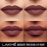 LAKMÉ Absolute Precision Lip Paint, Matte Finish - Whirling Brown, 3g