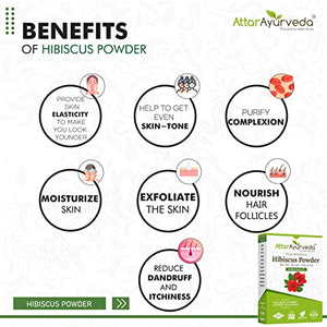 Attar Ayurveda Hibiscus powder for hair growth (100 Grams)