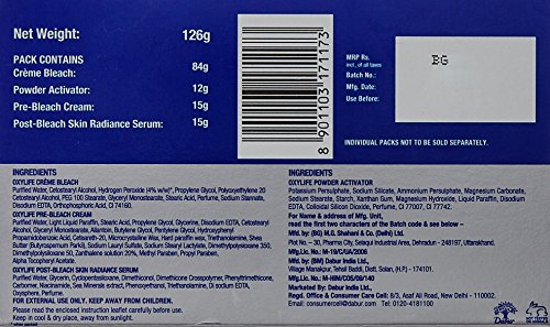 Oxylife Natural Radiance 5 Creme Bleach With Active Oxygen, 126 g