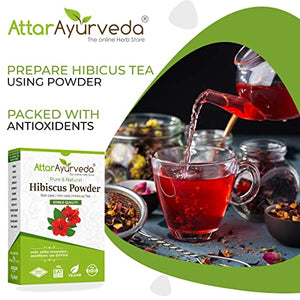 Attar Ayurveda Hibiscus powder for hair growth (100 Grams)