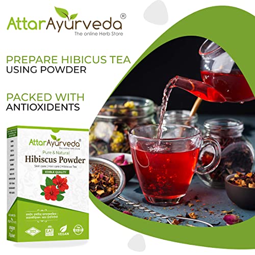 Attar Ayurveda Hibiscus powder for hair growth (100 Grams)
