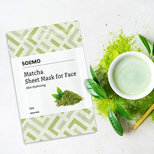 Solimo Face Sheet Mask, Matcha