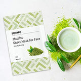 Solimo Face Sheet Mask, Matcha
