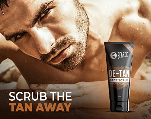 Beardo DeTan Face Scrub for Men Improved Version (100 g)| Coffee Scrub for Blackhead, Tan & Dead Cell Removal | Natural Glow | Rejuvenates Skin