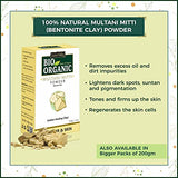 INDUS VALLEY Skin Glowing Face Pack Bio-Organic (Multani Mitti, Sandalwood, Organic Rose Petal ,Rosemary Essential Oil ,Fresh Rose water) 30*3=90g, 30ml+5ml=35ml