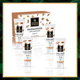 Good Vibes Sandalwood Skin Soothing Facial Kit - 4 Step Skin Care Includes Cleanser, Scrub, Cream and Pack - 10 g each - Cruelty Free