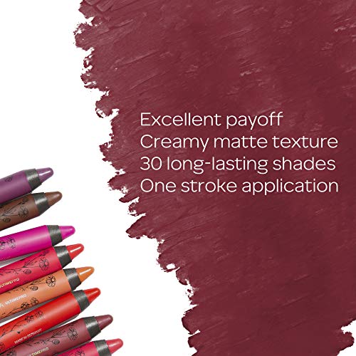 Faces Canada Ultime Pro Matte Lip Crayon Put me on 13 2.8 g With Free Sharpener (Pink)