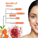 Good Vibes Ubtan Insta Glow Face Mask, 50 g | Brightening, Cleansing, Smoothening Face Pack For All Skin Types | With Turmeric, Saffron, Sunflower Seed Oil | No Parabens, Sulphates & Mineral Oil