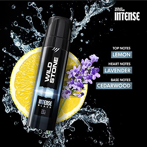 Wild Stone Intense Black and Woods No Gas Body Deodorants for Men, Long Lasting Deo, Pack of 2 (120ml each)