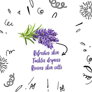 Good Vibes Lavender Hydrating Sheet Mask (Pack of 3) | Lightweight Hydrating Moisturizing Softening Face Serum Sheet Mask For All Skin Types | No Animal Testing
