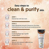 VLCC Charcoal & Moroccan Clay Deep Purifying Scrub (90gm), 90 g