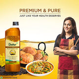Dabur Cold Pressed Mustard Oil 1L | Healthy Cooking Oil with the Goodness of Omega 3 & 6