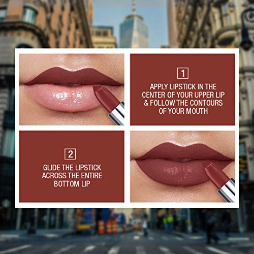 Maybelline New York Color Sensational Creamy Matte Lipstick, 676 East Village Rose, 3.9g.