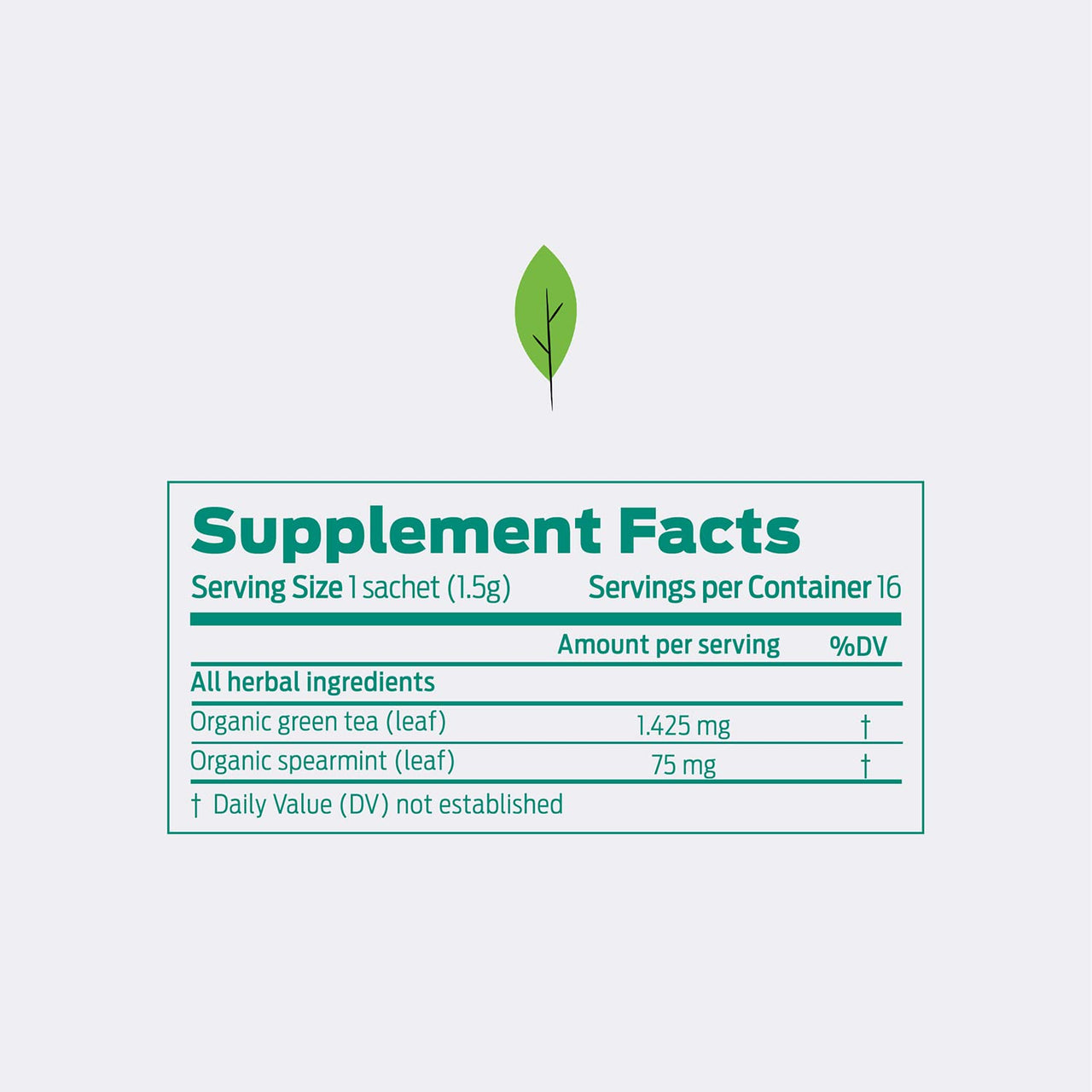 HELPS TEAS | Helps Refresh | Organic Green Tea with Spearmint. Natural Energy, Antioxidant, Thermogenic Herbal Tea| 16 Tea Bags |