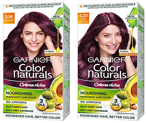 Garnier 3.16 Burgundy Hair Colour 20g+20ml (Pack of 8) - RichesM Healthcare