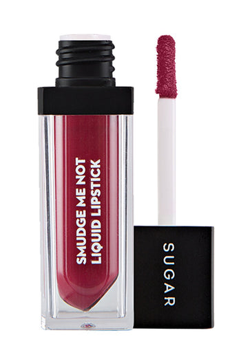 SUGAR Cosmetics Smudge Me Not Liquid Lipstick 02 Brink Of Pink (Plum Rose), 4.5 ml