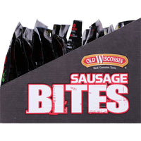Old Wisconsin Hot & Spicy Sausage Snack Bites, 4oz Resealable Package, Naturally Smoked, Ready to Eat, High Protein, Low Carb, Keto, Gluten Free