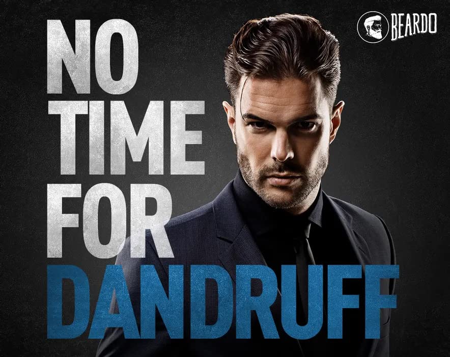 Beardo Dandruff Control Sulphate Free Shampoo 200 ml | Biotin | Climbazole | Menthol | Reduce Dandruff and Itchy Scalp