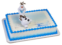 DecoSet Disney Frozen Olaf Chillin Cake Topper, 1-Piece with Moveable Parts, Decorations for Creating Amusing Cakes