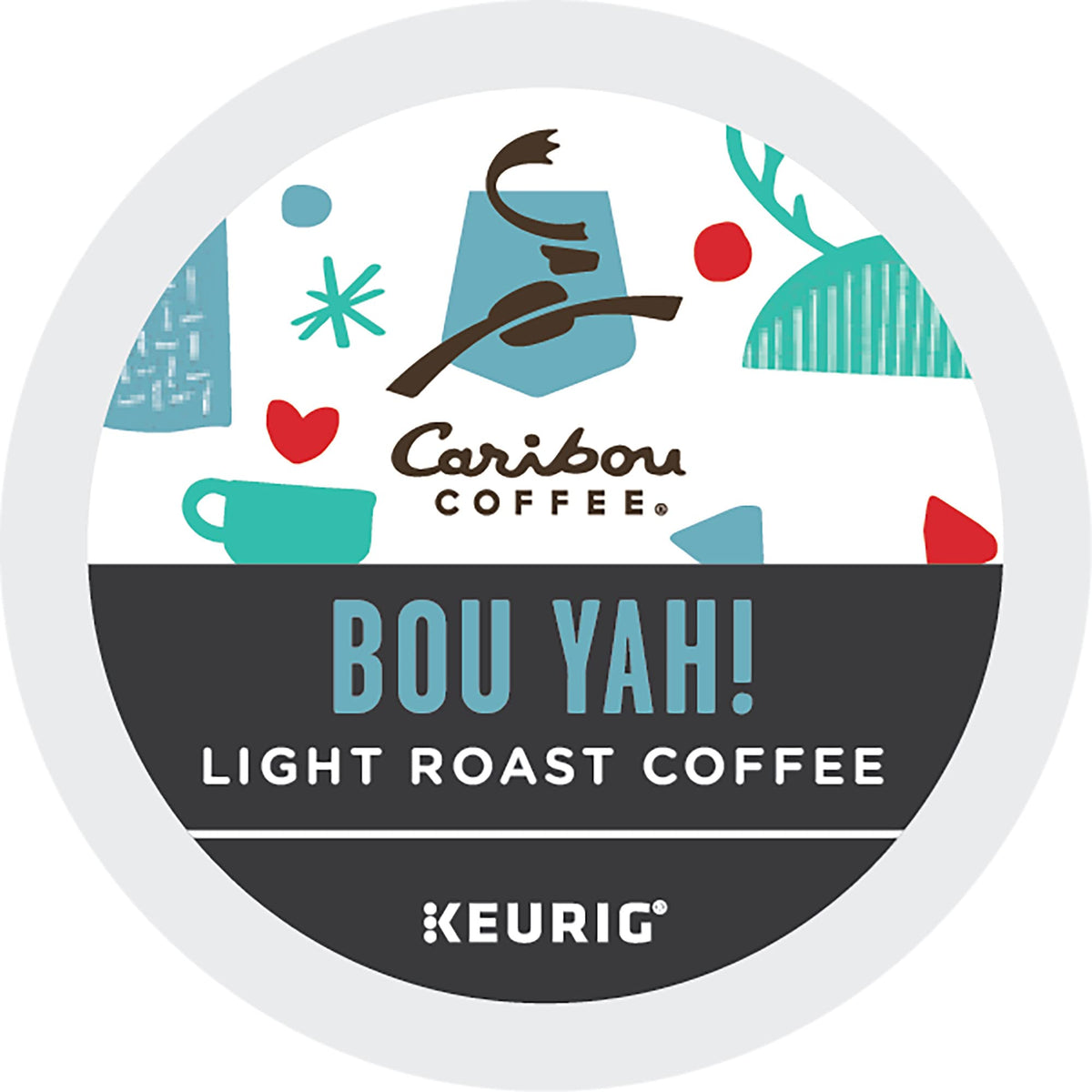 Caribou Coffee BouYah, Keurig Single Serve KCup Pods, 22 Count