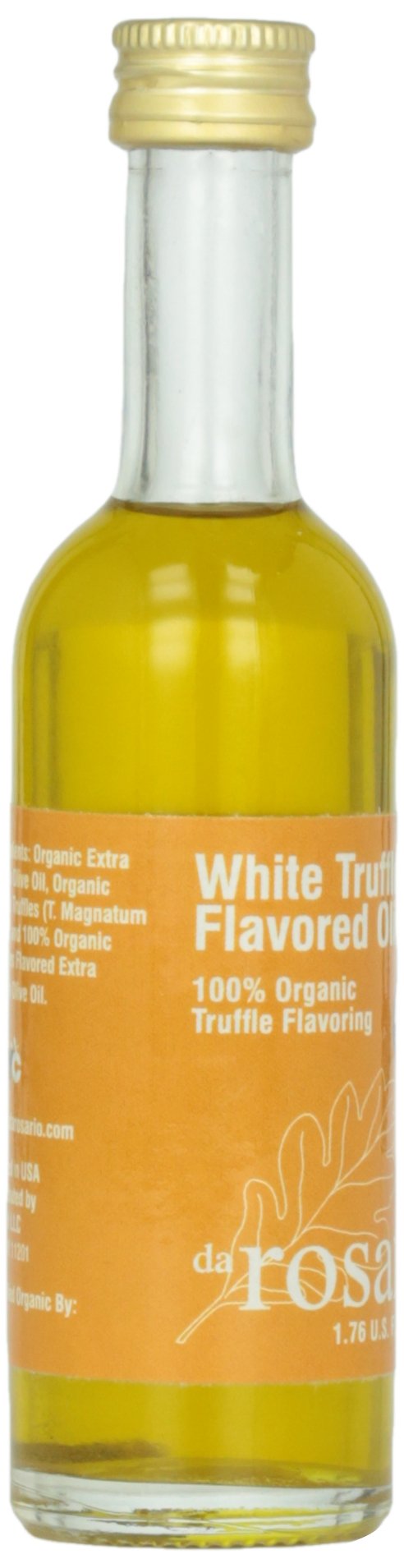 Da Rosario 100% Organic White Truffle Flavored Olive Oil, 1.76-Ounce Glass Bottle
