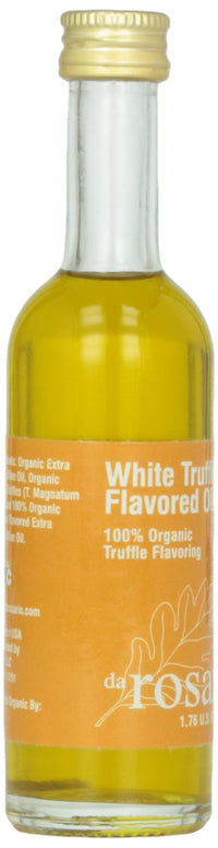 Da Rosario 100% Organic White Truffle Flavored Olive Oil, 1.76-Ounce Glass Bottle
