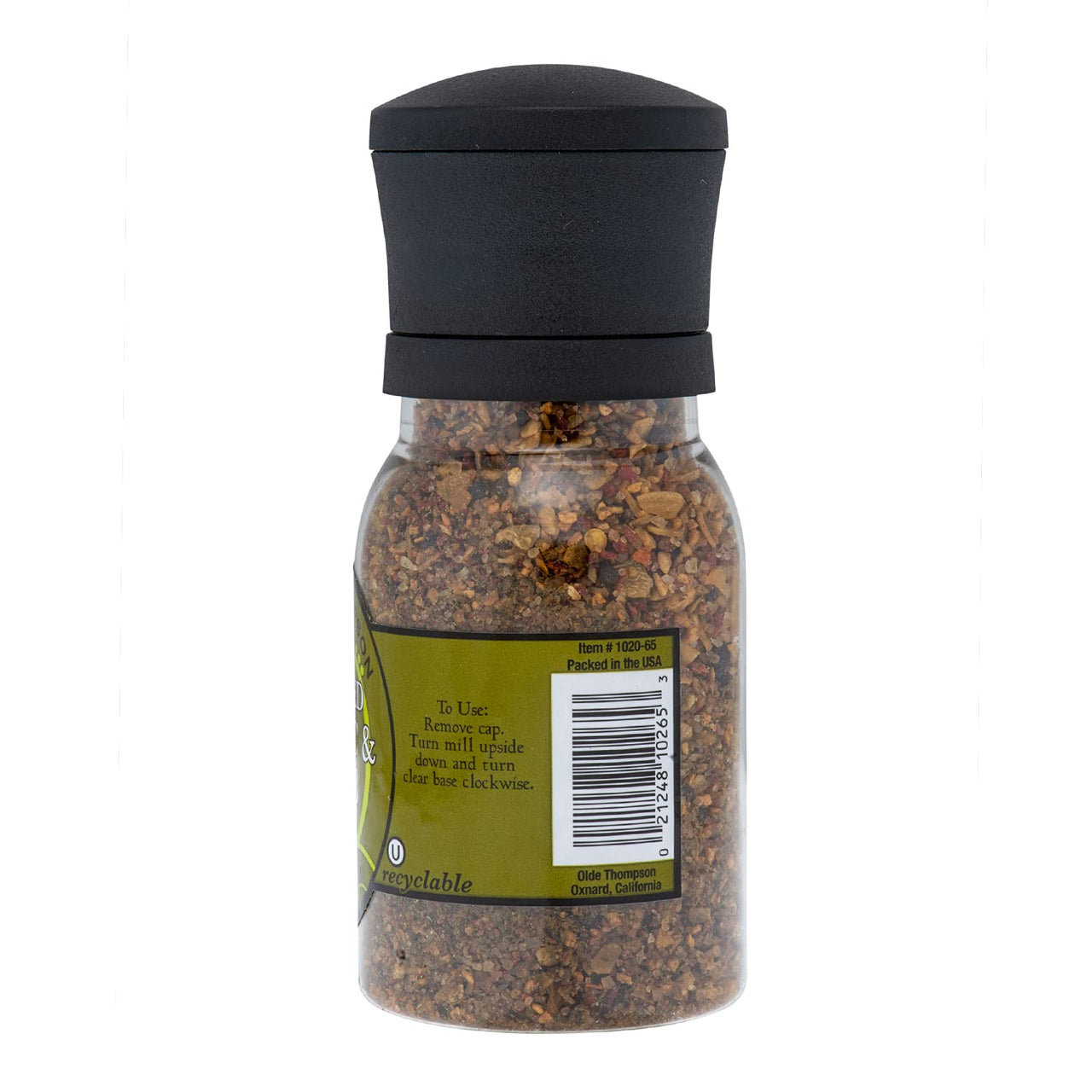 Olde Thompson Roasted Garlic and Herb Grinder, Salt And Spice Blend, 7.6 oz
