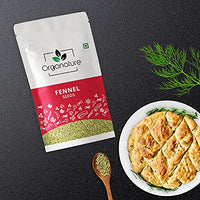 Organature Fresh & Natural Fennel Seeds | Saunf | Variyali | Whole Indian Spices - Pack of (400 Grams)