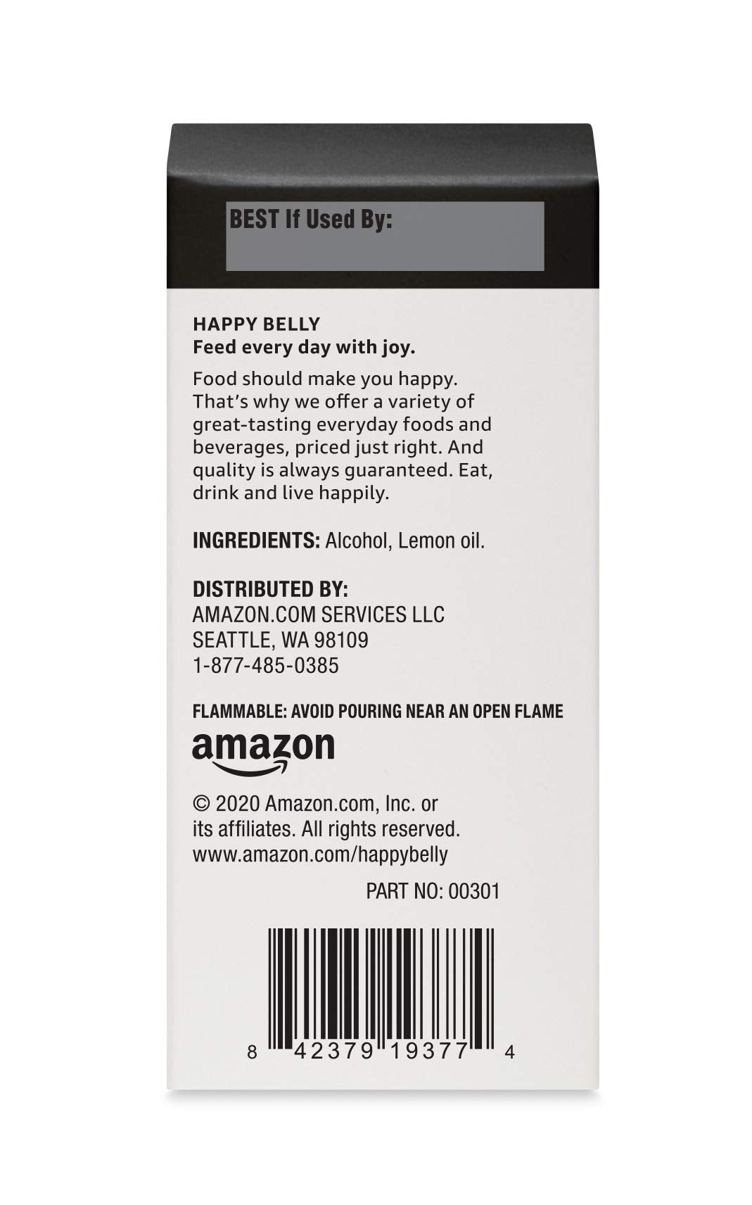 Happy Belly Pure Lemon Extract, 1 fl oz