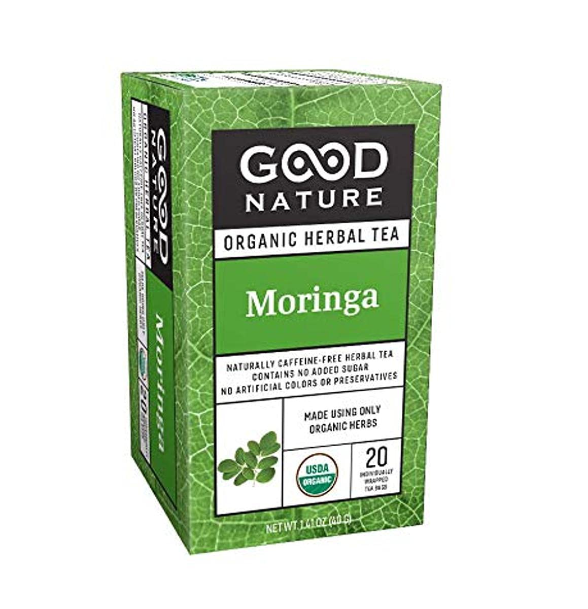 Good Nature Moringa Tea, 1.4 Ounce, 20 Count (Pack of 1)