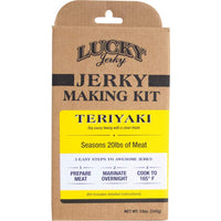 Lucky Beef Jerky DIY Teriyaki Easy Deer Jerky Making Spice Marinade Seasoning Kit, Wild Game, 12 Oz