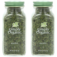 Simply Organic Parsley Flakes Cut & Sifted Certified Organic, 0.26 Ounce Container (Pack of 2)