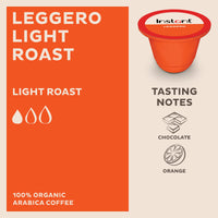 Instant Compostable Espresso Capsules, Leggero Light Roast, 10 Plant-based Capsules, From the Makers of Instant Pot, Eco-Friendly, 100% Organic, Arabica Espresso Capsules with Compostable Inner Bag